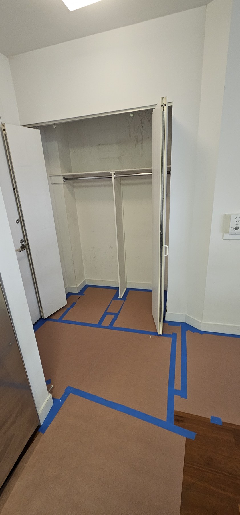 Custom Closet and Built-in Spray Preparation