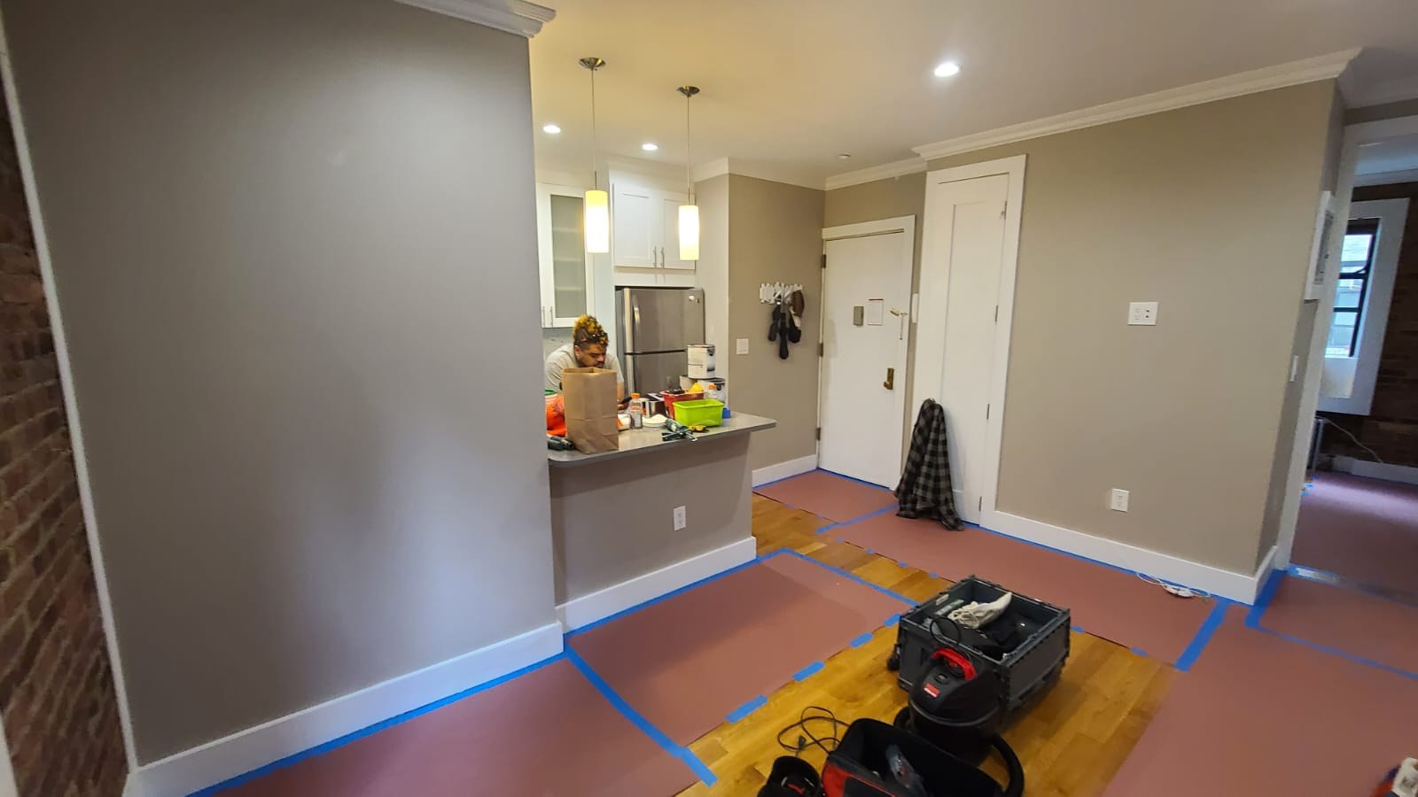 West Village Open Kitchen & Living Area